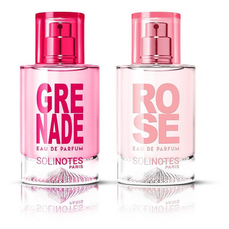 Mix van goddelijkheid: 50 ml parfum van granaatappel en 50 ml parfum van roos.