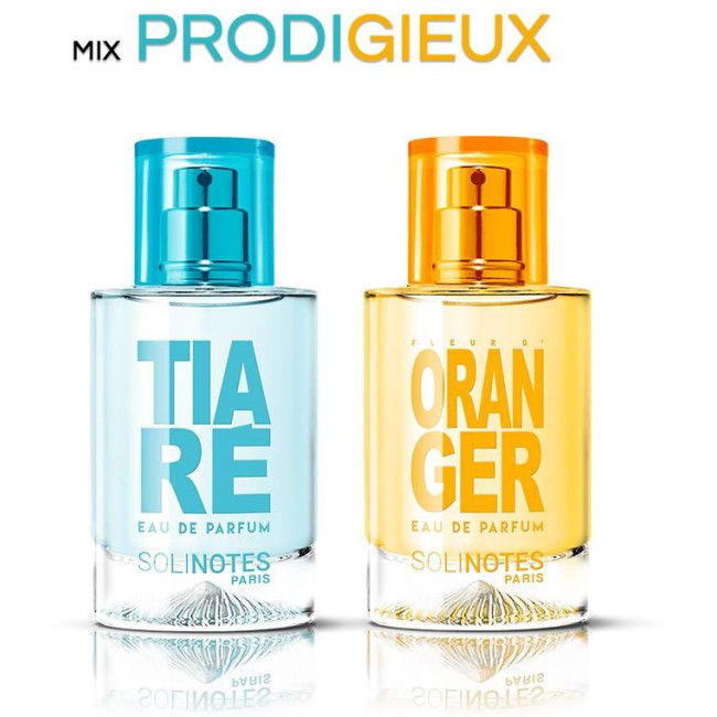 Mix Prodigieux : eau de parfum Tiaré 50ml et eau de parfum Fleur d'Oranger 50ml