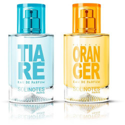 Mix Prodigieux: água de perfume de Tiaré 50ml e água de perfume de Flor de Laranjeira 50ml.