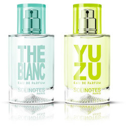 Mix Glamour: água de perfume Yuzu 50ml e água de perfume Chá Branco 50ml.
