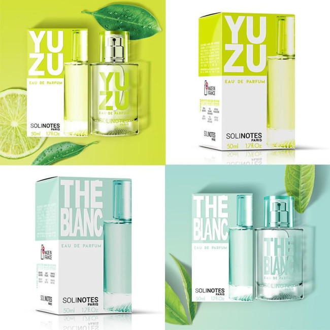 Mix Glamour : eau de parfum Yuzu 50ml et eau de parfum Thé Blanc 50ml