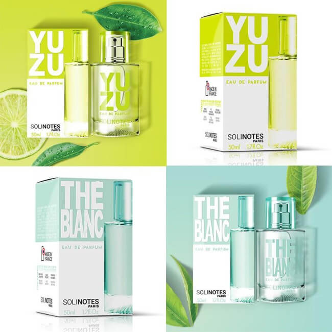 Mix Glamour : eau de parfum Yuzu 50ml et eau de parfum Thé Blanc 50ml