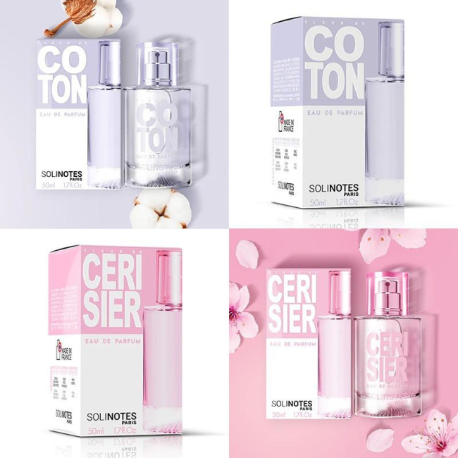 Mix Pureté : eau de parfum Fleur de Coton 50ml et eau de parfum Cerisier 50ml