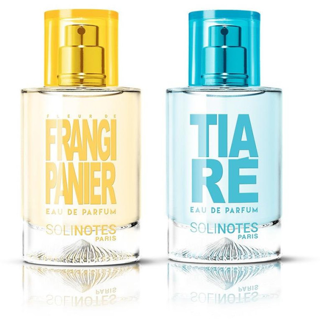 Mix Radieux : eau de parfum Fleur de Frangipanier 50ml et eau de parfum Tiaré 50ml