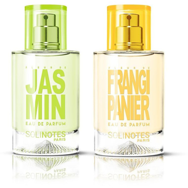 Mix Solaire : eau de parfum Jasmin 50ml et eau de parfum Fleur de Frangipanier 50ml