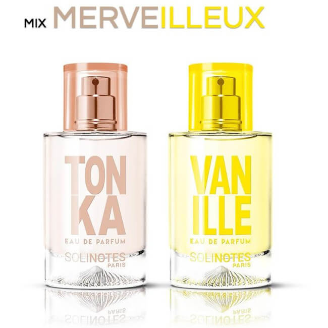 Mix Maravilhoso: água de perfume Tonka 50ml e água de perfume Baunilha 50ml