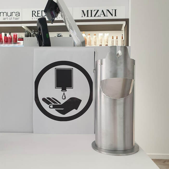 Distributeur van balie handdesinfecterend gel Stage - HANDGHY by Morel