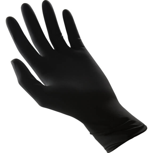 Wegwerphandschoenen zwart x100
