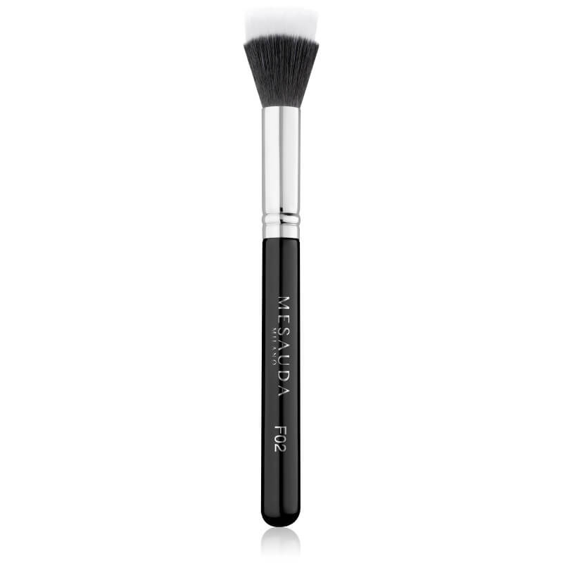 Brocha de doble fibra F02 Stippling Foundation de Mesauda.