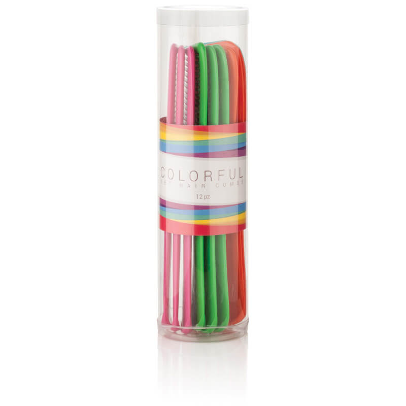Set kleurkammen Colorful ABS