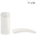 Boîte 50 Tips naturels carrés à bande longue Taille 1