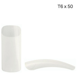 Tips naturels carrés à bande longue T6 x50 pcs