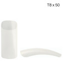 Boîte 50 Tips naturels carrés à bande longue Taille 8 