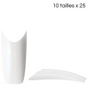 Boîte 250 Tips french smile 10 tailles X 25 pcs
