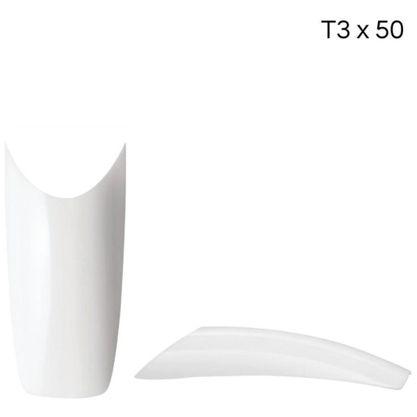"Tips french smile T3 x50 pcs" translates to "French smile tips T3 x50 pcs" in English.