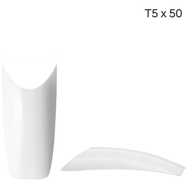 Tips French Smile T5 x50 pcs

This is a product description for a pack of 50 French smile nail tips in size T5.