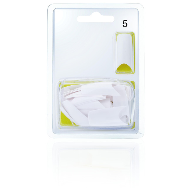 Tips French Smile T5 x50 pcs

This is a product description for a pack of 50 French smile nail tips in size T5.