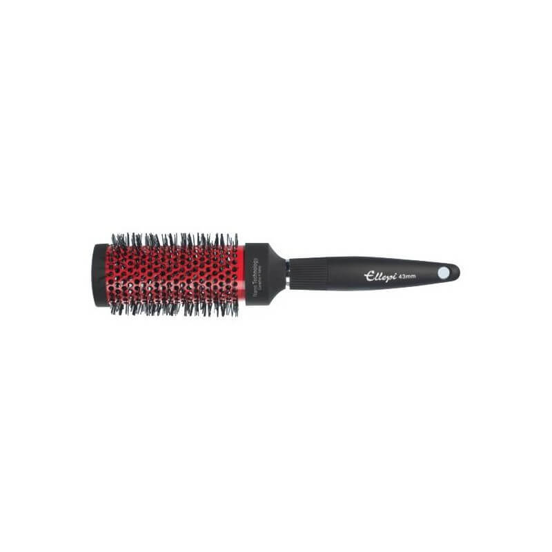 Escova redonda de cerâmica vermelha de 43mm.