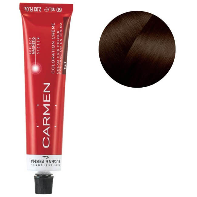 Tube Carmen 60 ml N°4.45 Kastanje Koperachtig Mahonie