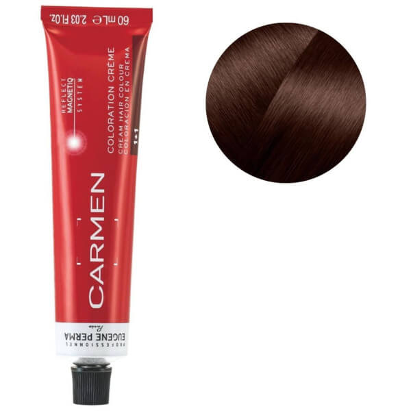 60 ml di tubo da colorare Carmen 5.5 mogano chiaro Brown