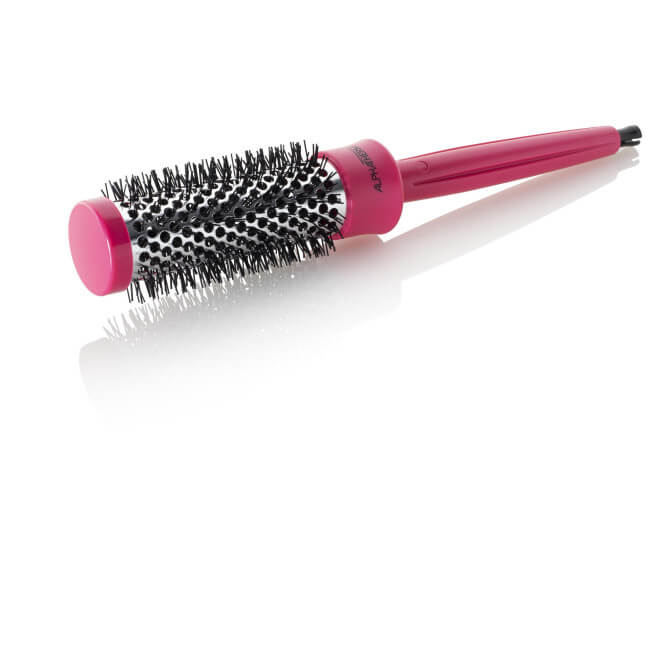 Thermische borstel Alpha Therm in het roze, diameter 28 mm.