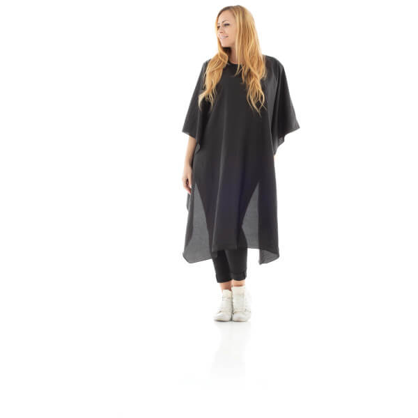 Glossy black cutting cape