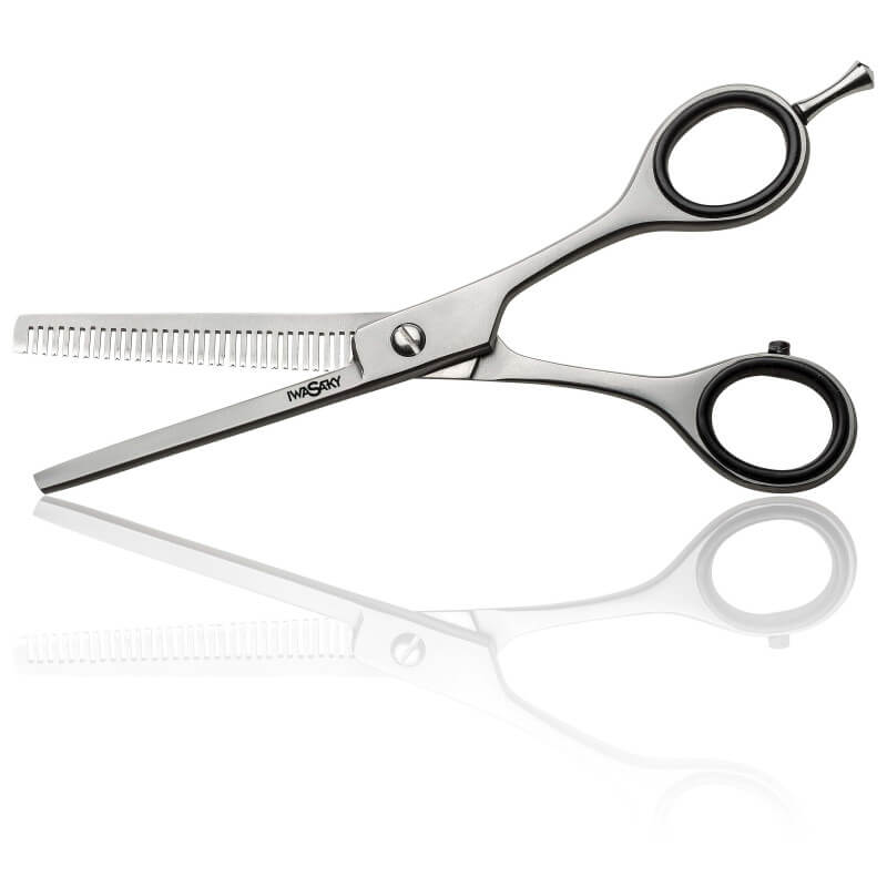 Tesoura de corte/desbaste em aço Iwasaki, 32 dentes, 6 polegadas.