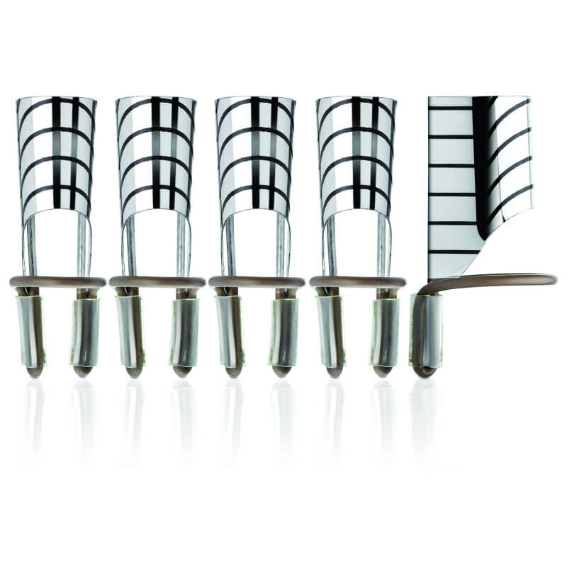Pack de 5 guias de forma reutilizáveis para unhas