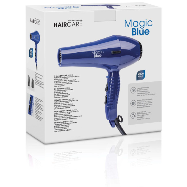 Sèche-cheveux professionnel Magic bleu