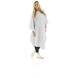 Klassieke witte kapperscape