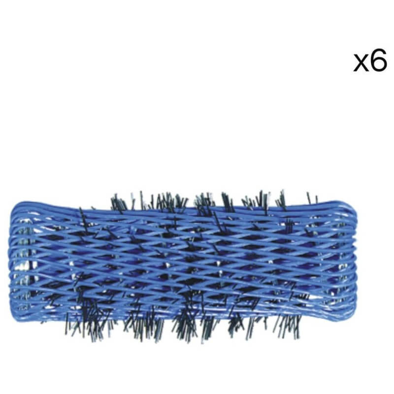 Pack de 6 bigoudis brosses ø16mm