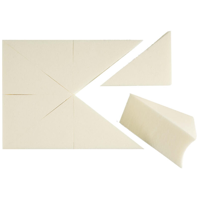 Bloco de 8 esponjas de maquiagem de látex.