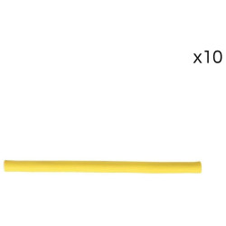 Conjunto de 10 rolos flexíveis para cabelos cacheados de 180mm / ø10mm.