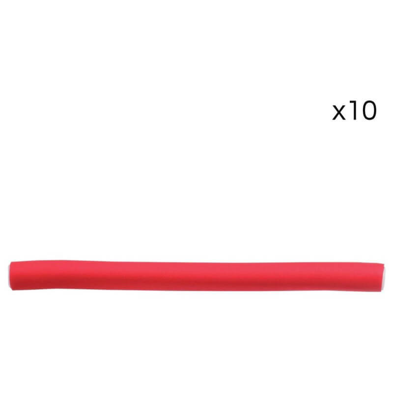 Pakket van 10 flexibele krulspelden voor gekruld haar 240 mm / ø12 mm.