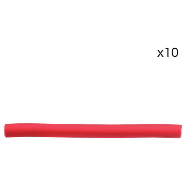 Conjunto de 10 rolos flexíveis para cabelos encaracolados 240mm / ø12mm Conjunto de 10 rolos flexíveis para cabelos encaracolados 240mm / ø12mm