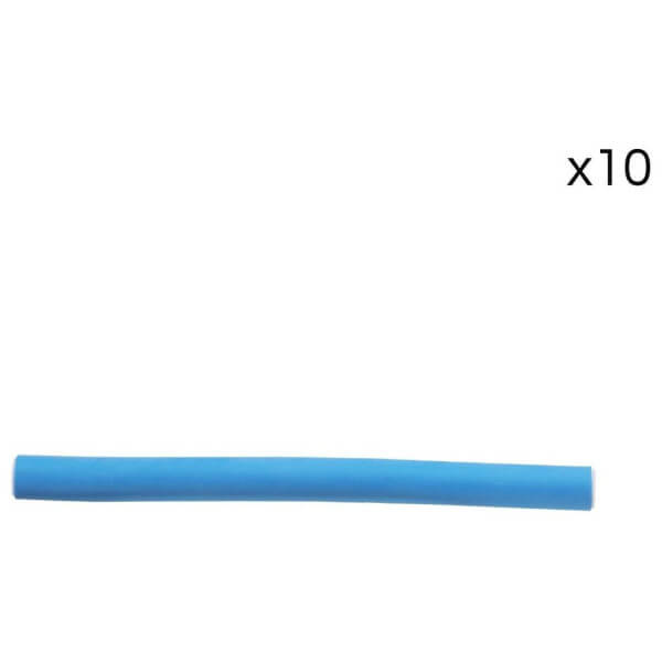 Conjunto de 10 rolos flexíveis para cabelos encaracolados 180 mm / ø14 mm. Conjunto de 10 rolos flexíveis para cabelos encaracolados 180 mm / ø14 mm.