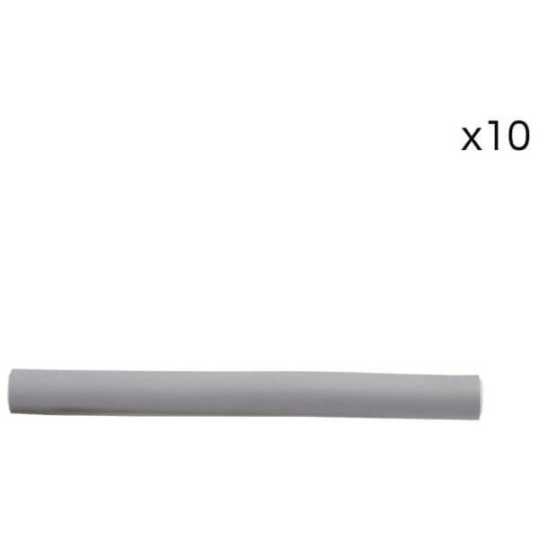 Conjunto de 10 rolos flexíveis para cabelos cacheados 180mm / ø18mm Conjunto de 10 rolos flexíveis para cabelos cacheados 180mm / ø18mm