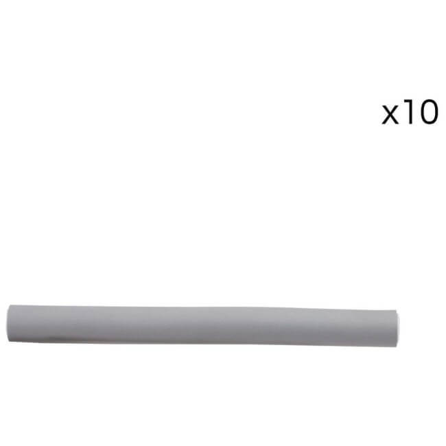 Pack de 10 rouleaux mousse flexibles cheveux bouclés 180mm / ø18mm