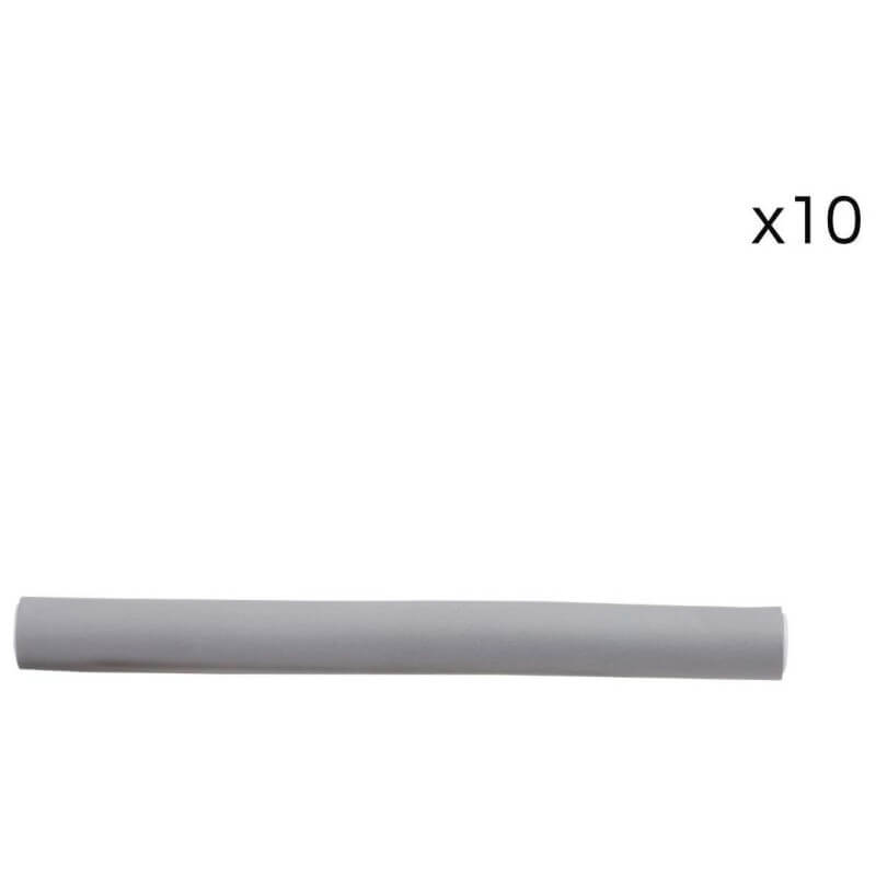 Conjunto de 10 rolos flexíveis para cabelos cacheados 180mm / ø20mm.