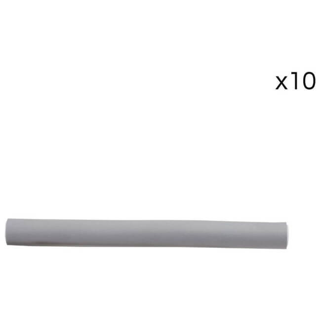 Pack de 10 rouleaux mousse flexibles cheveux bouclés 180mm / ø20mm