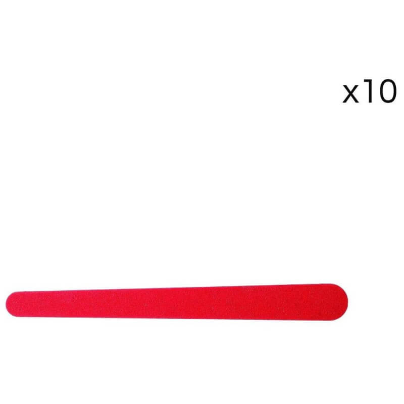 Pakket van 10 dunne wegwerpvijlen met dubbelzijdige korrel 180/220.