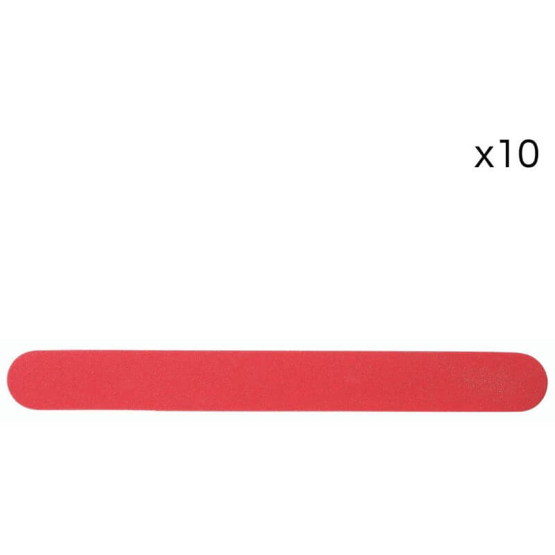 Pakket van 10 dunne wegwerpvijlen met dubbelzijdige korrel 180/220.