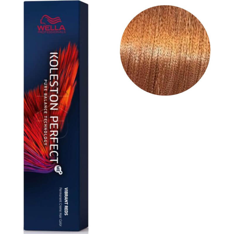 Koleston Perfect ME + Lebendiges Rot 8/34 Hellblondes Goldenes Kupfer 60 ML