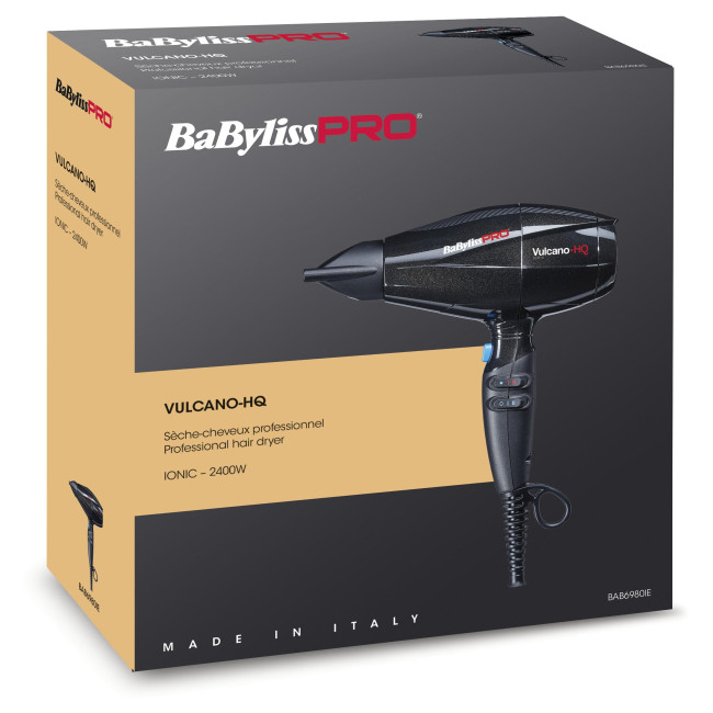 Babyliss Pro Hair Dryer - V3 vulcano black 2200W