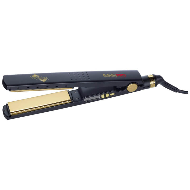 Plancha de pelo de titanio negro edición limitada Babyliss Pro