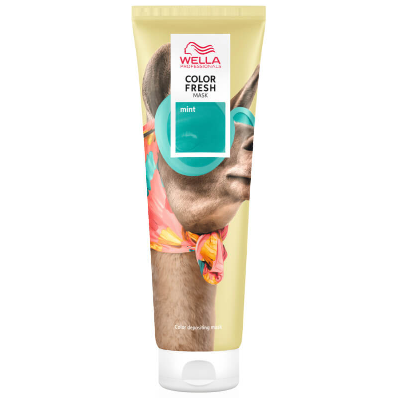 Groene kleurmasker Mint Color Fresh Mask van Wella 150 ml.