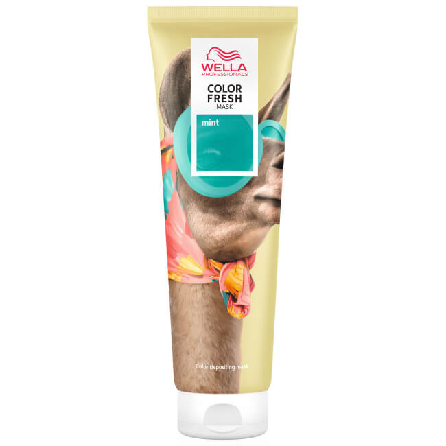 Groene kleurmasker Mint Color Fresh Mask van Wella 150 ml.