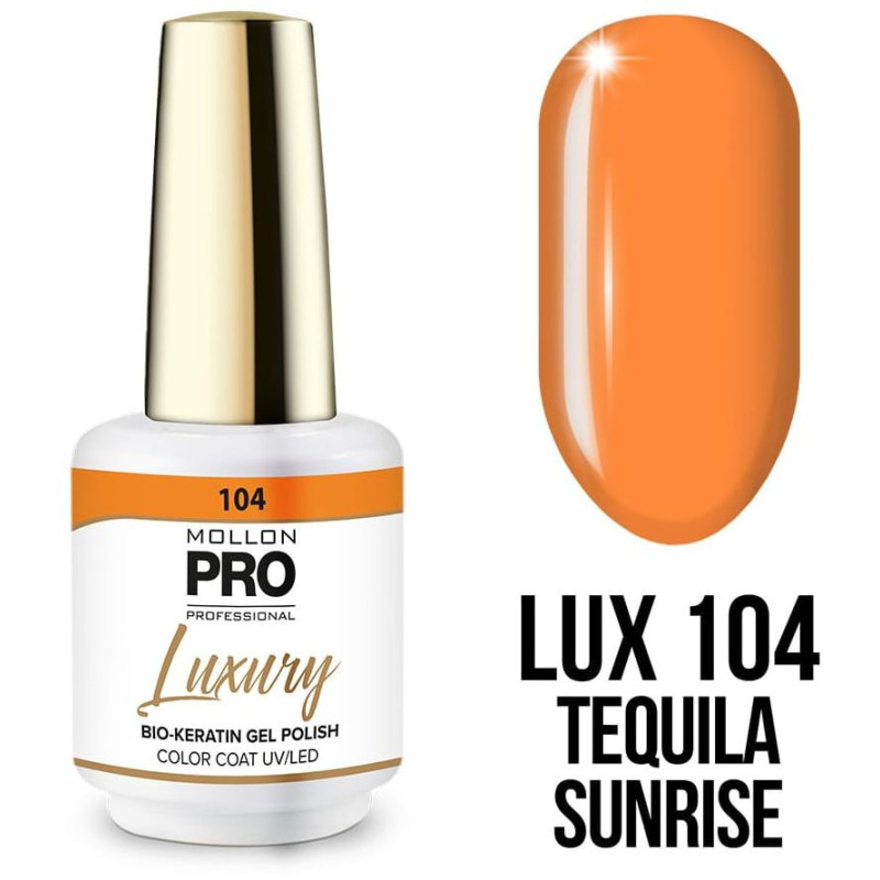 Vernis semi-permanent LUXURY n°104 Tequila Sunrise Mollon Pro - 8ML