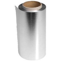 Rollo de aluminio de 10 cm de plata