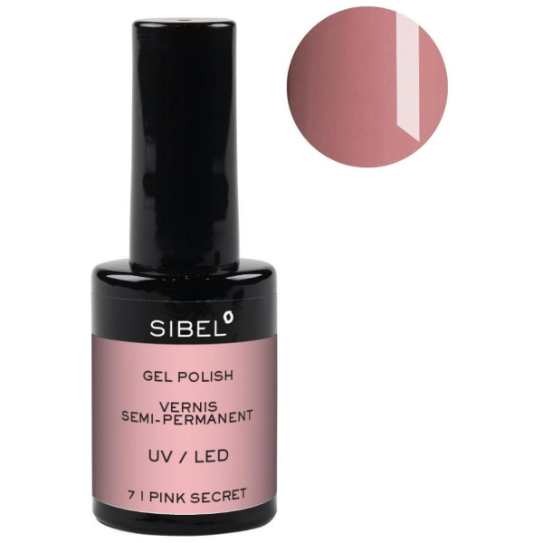 Esmalte semipermanente n.º 7 Pink Secret Sibel 14ML